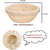 Bread Proofing Basket Cloth Liners, 3 Pcs 10 inch Round Bread Proofing Cover, Reble Sourdough Bread Baking Supplies-Proofing Linen Cloth for
