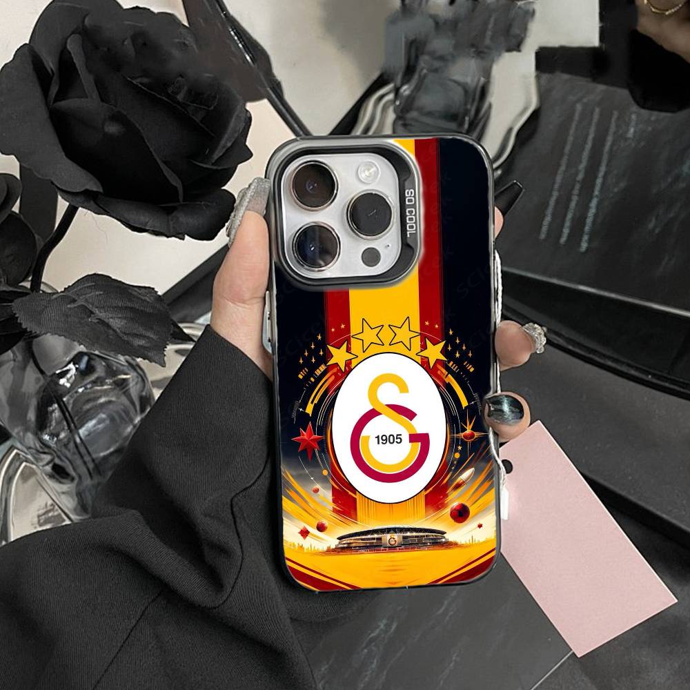 Классический чехол для телефона Galatasaray S-SK1905 для iPhone 16 17 15 14 12 13 Pro Max Черный цвет Ударопрочная крышка