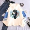 Hot Anime Demon Slayer Muichiro Tokito Kawaii Cartoon Printed Men Women Patchwork Hoodies Harajuku Kimetsu No Yaiba Sweatshirt