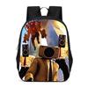 Kids School Backpack Elementary Students Large Capacity Oxford Fabric Bag With Ergonomic Back Support Cartoon Print