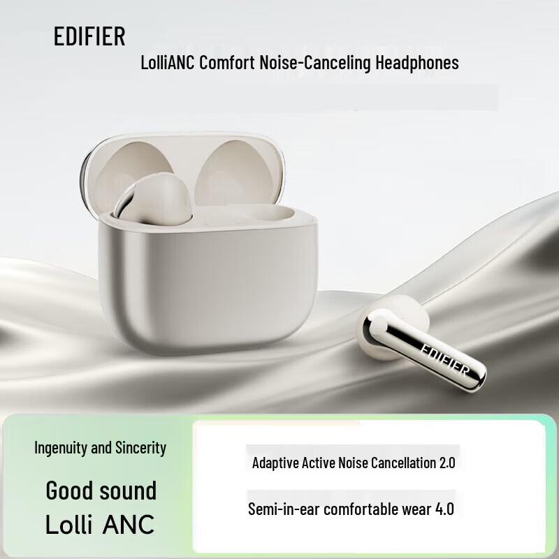Edifier Lolli ANC AI Translate Полувкладыши с шумоподавлением Bluetooth-наушники