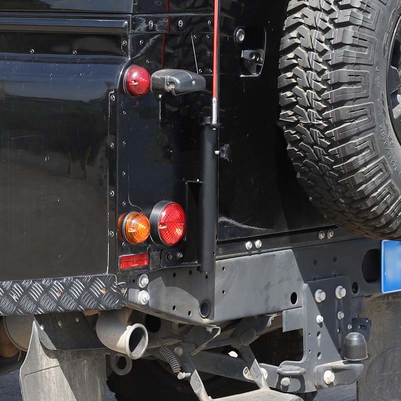 Для Land Rover Defender 90 110 130 2004-18 алюминиевый сплав черный флагшток задней двери монтажный кронштейн для антенны автомобиля