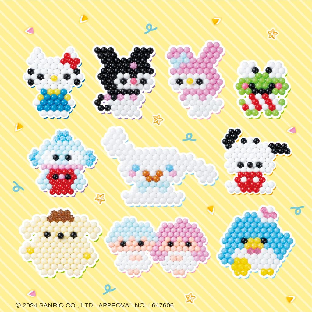 Набор «Все в одном» Aquabeads с персонажами [Набор с персонажами Sanrio] AQ-S102 Сертифицировано знаком ST Для детей от 6 лет Игрушка Соединяется водой Игрушка Aquabeads Epoch