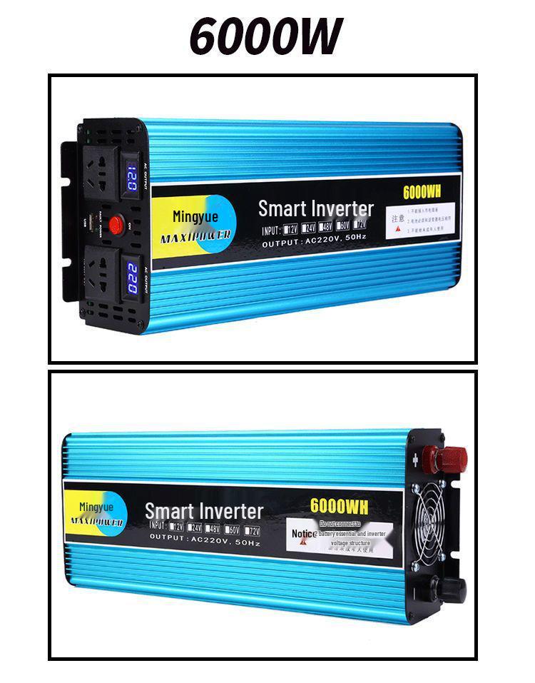 High-Power Electric Vehicle Inverter 48V-72V to 220V Universal Battery Converter