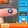 New 2025 11/14mm Car Remote Key Fob Emblem Badge Radio button Sticker For BMW 50th E46 E90 E49 F30 F80 E36 E46 E93 E92 F34