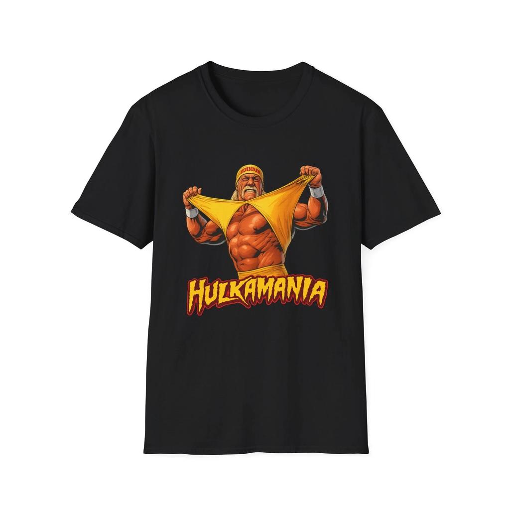 Футболка Hulkamania | Ретро-графика рестлинга
