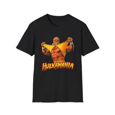 Футболка Hulkamania | Ретро-графика рестлинга