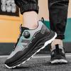 Летняя сетчатая дышащая спортивная трендовая обувь на платформе, повседневная обувь с характером, шнурки с фиксатором, кроссовки для папы, мужская обувь