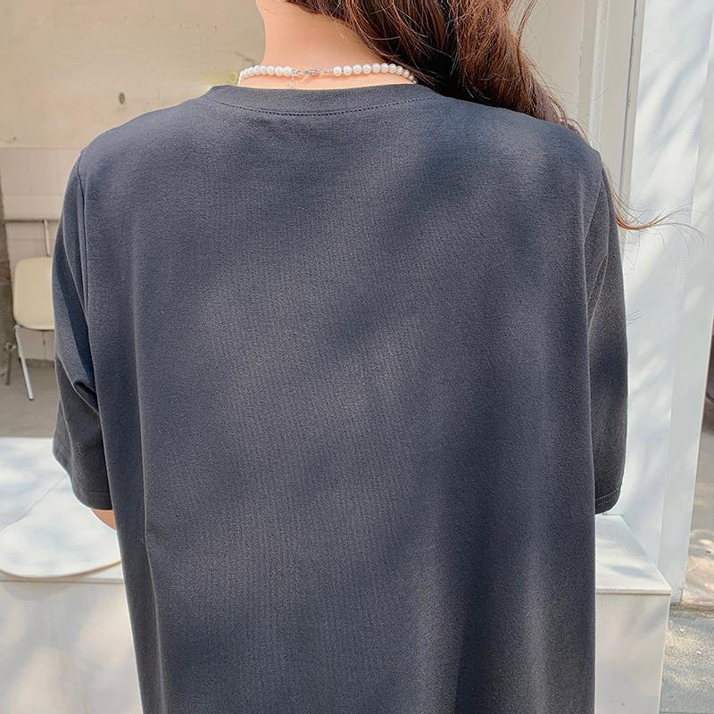 DIMANAF 2023 Летняя футболка размера плюс, женское хлопковое свободное платье с круглым вырезом и полосатым принтом с короткими рукавами, сращенные женские платья, повседневные женские платья