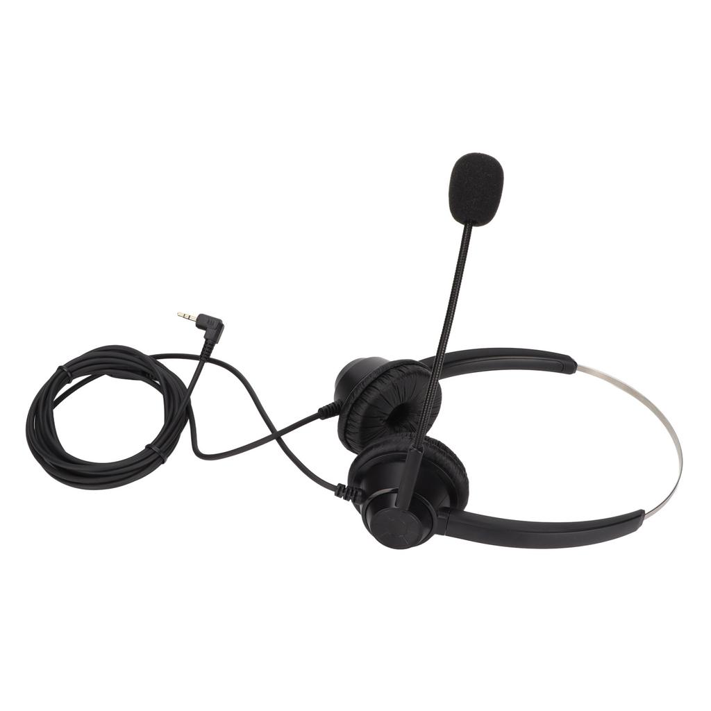 H360D‑2.5 Telephone Headset Binaural Customer Service Headphones with HD Mic for Office Call Center