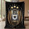 Besiktas JK Theme blanket Soft Flannel Blanket Plush Throw Blanket Cozy Sofa Bed Blanket for Home Decor