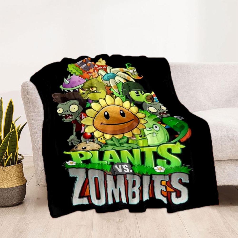 Plants vs. Zombies blankets Suitable for sofas, travel, living rooms also a good gift for friends and family Suitable for all seasons.