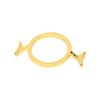3Pcs Gold Wax Seal Stamp Rings 3 Shapes Wax Seal Stamp Mold Durable Metal Wax Seal Molds  Envelopes
