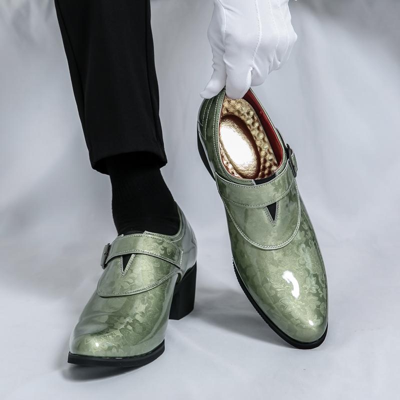 Модная мужская деловая обувь Удобная и стильная кожаная обувь с острым носком Европейский стиль Деловая банкетная свадебная обувь Размеры 38-46