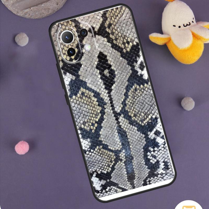 Чехол под змеиную кожу для Xiaomi 15 14 Ultra 13T 14T 15T 17 Pro Max POCO F8 Ultra F5 F6 F7 X5 X6 X7 Pro