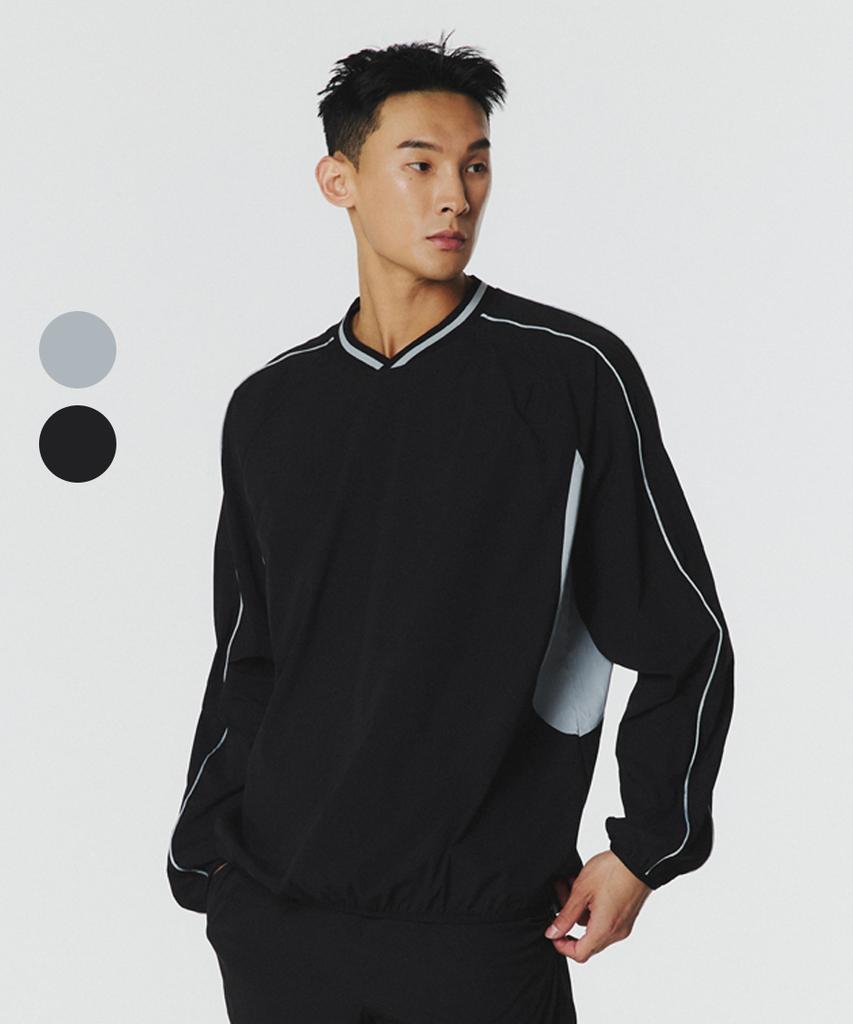 MUSINSA STANDARD SPORTS Quick-Dry Overfit Block Piste Long Sleeve (2 Colors)