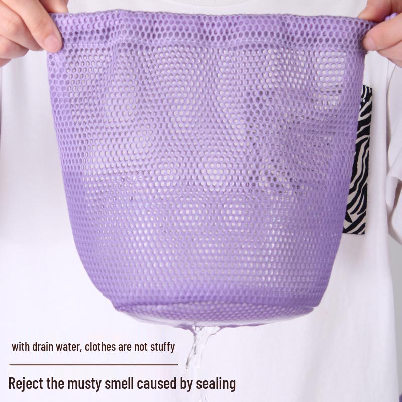 Портативная прозрачная сетчатая косметичка и дорожный органайзер для туалетных принадлежностей