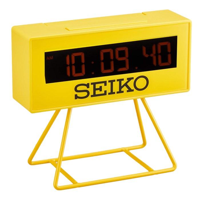 Seiko Часы Будильник Цифровые Мини-таймер Часы Желтые SQ815Y
