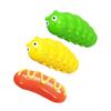 Пищащая игрушка для жевания собак, неразрушимая игрушка для чистки зубов, для агрессивных любителей жевать, уникальная прочная игрушка для собак в форме гусеницы