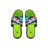 Under Armour Ignite Pro Graphic Strap Slide Голографические мужские кроссовки Black Lime-Surge 3026024-002