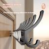 Black Robe Hooks Towel Hanger Nail Wall Rack Hooks Coat Clothes Holder For Bathroom Kitchen Accessories