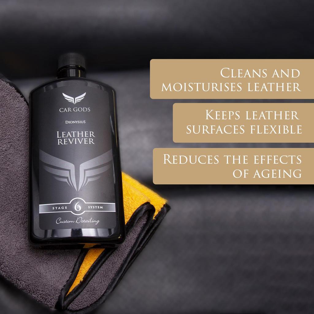 Car Gods Leather Reviver Interior Car Interior, Seat, Dashboard, Leather Parts Conditioner, Moisturizing