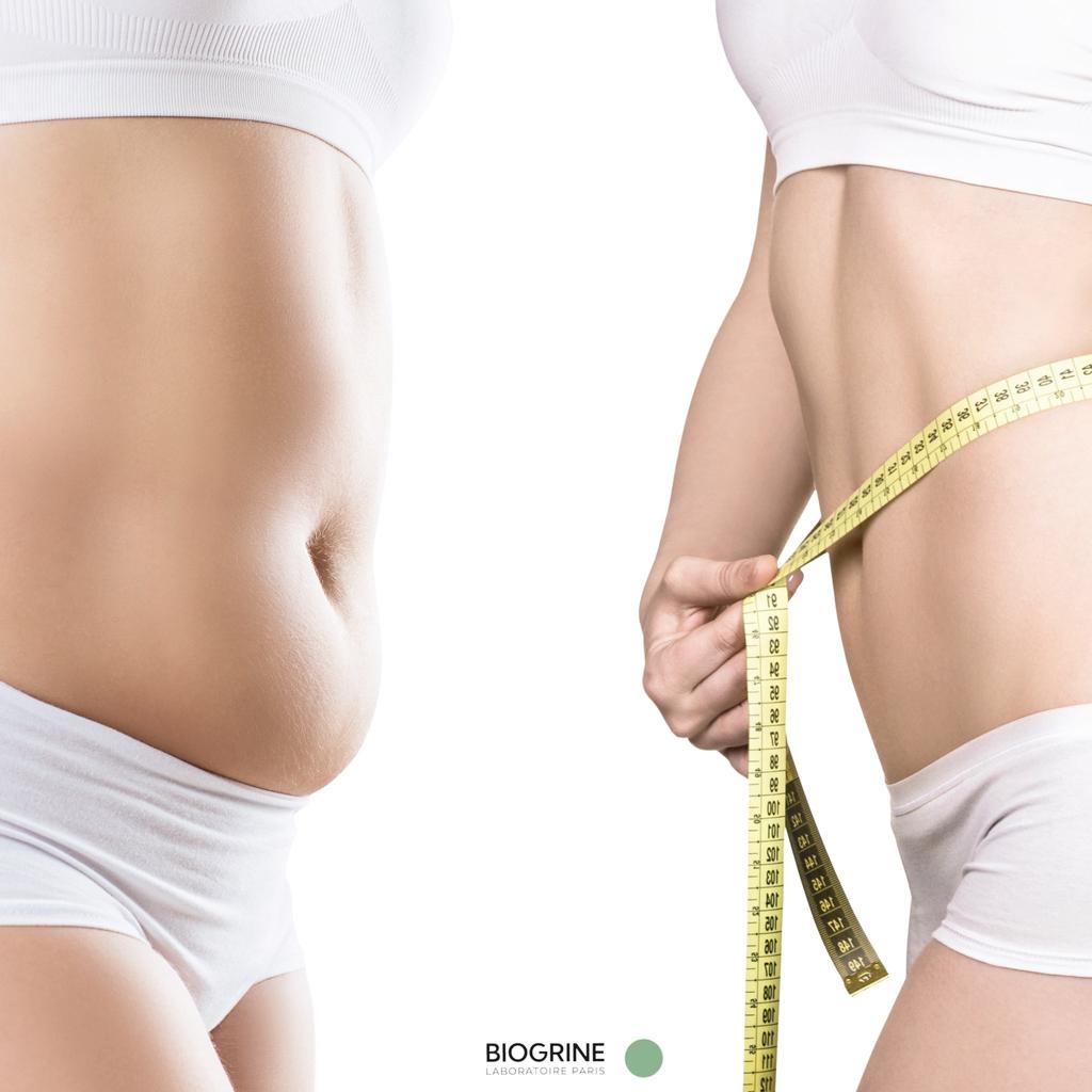 BIOGRINE Тонкий гель SLIM FIT с КБД|300 мг КБД-100 мл|Антицеллюлитный гель для похудения|Тонизирующий, укрепляющий|Кофеин, гинкго и гиалуроновая кислота