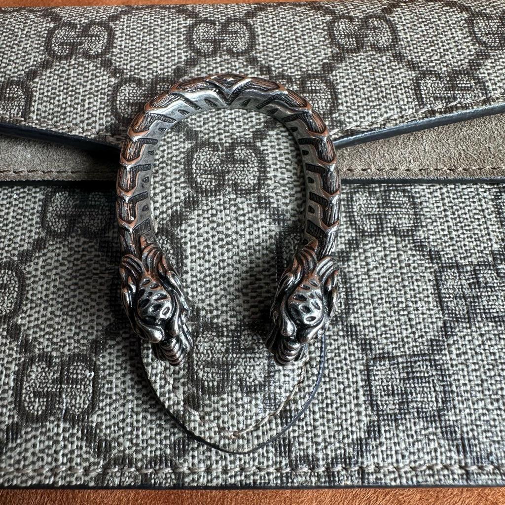 [Pre-Owned] Gucci Dionysus GG Supreme Super Mini Bag 'Beige' - Very Good #1CVR6UU