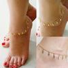 Sexy Simple Golden Tone Leaf Pendant Anklet Ankle Bracelet Chain Women Jewelry