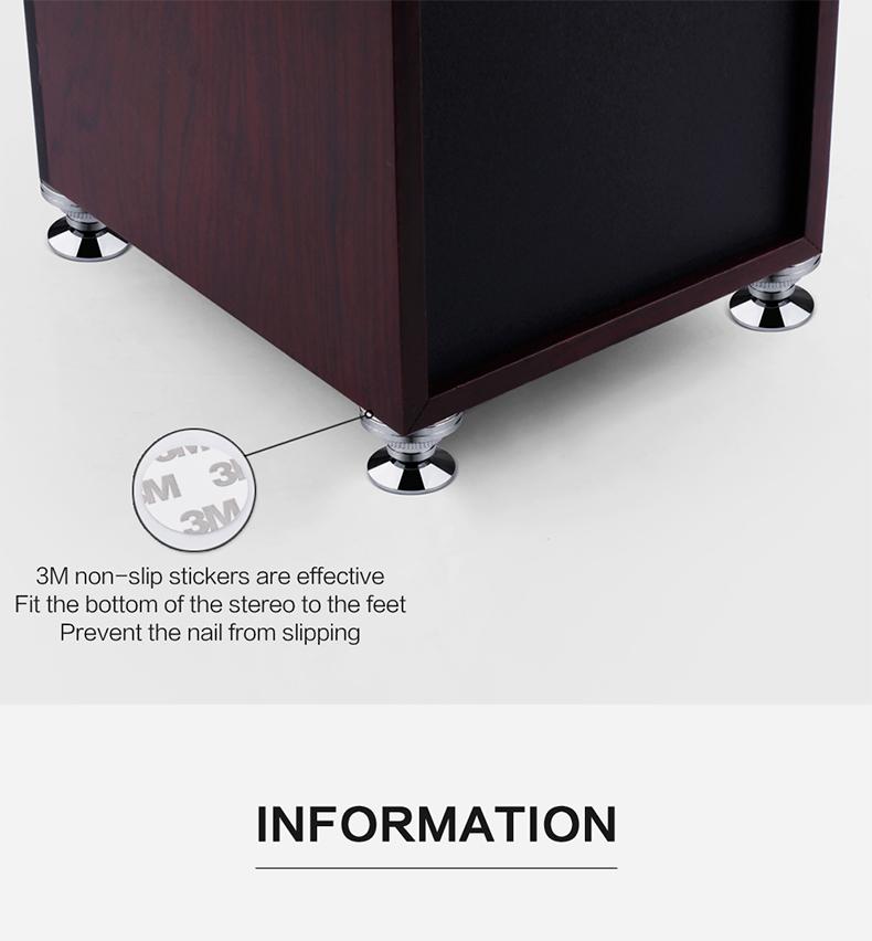 Xiaomi Pure Copper Silver Speaker Spikes M2826 Thread 3027mm Shockproof Isolation Feet Pad Cone Floor Foot Nails for HiFi Floor
