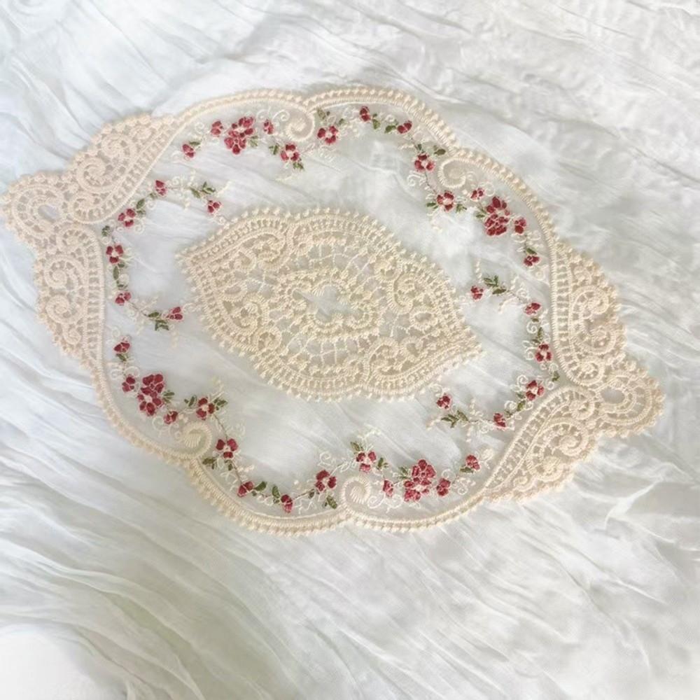 Anti-scald Vintage Lace Coaster Exquisite Plate Mat Lace Doilies Flower Coasters Wedding