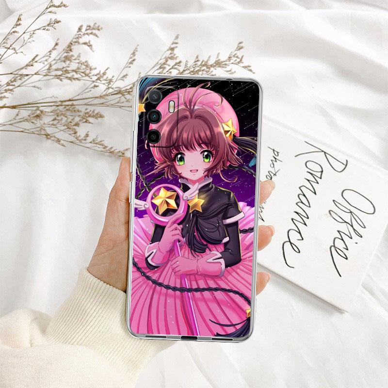 TR7 C-Cardcaptor S-Sakura Прозрачный чехол для телефона для Motorola Moto G7 G8 G9 G84 G85 G73 G24 G15 Z2 Play Power Plus