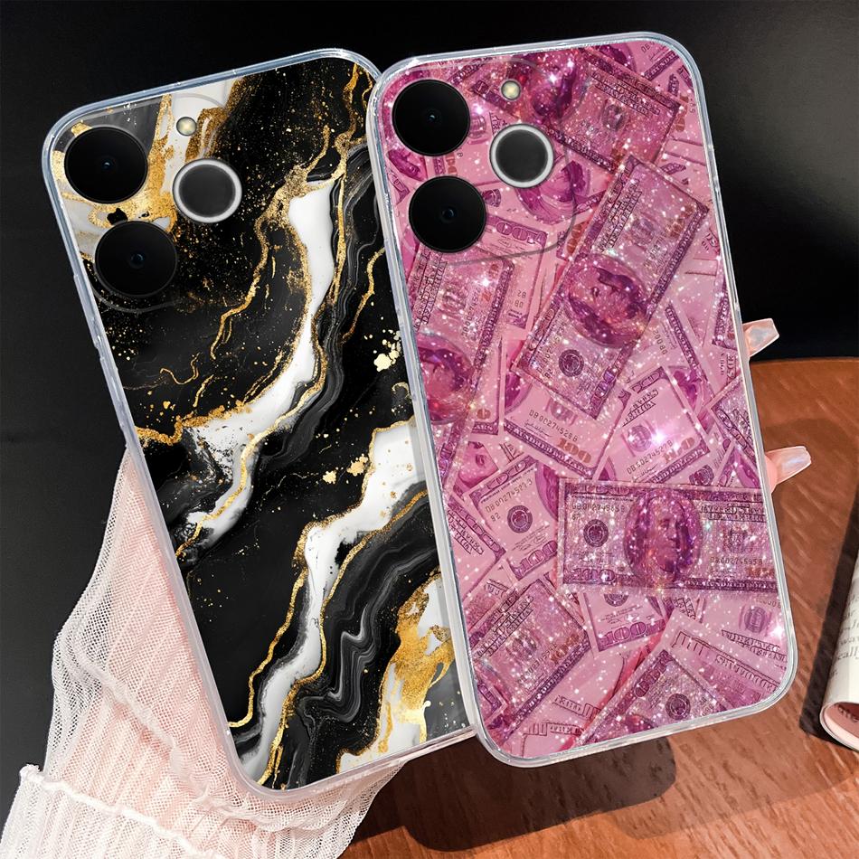 Для Oppo Realme Note 70 70T 80 4G Чехол Синий Океан Для Realme Note70 T 80 Мягкий Прозрачный Силикон Противоударный Легкий Задние Крышки
