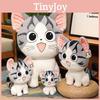 Plush Cartoon Cat Toy Animal Stuffed Birthday Holiday Gift Throw Pillow Doll