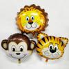 1pcs Hand Held Animal Head Balloon Lion Monkey Cow Giraffe Zebra Birthday Decoration Party Supplies