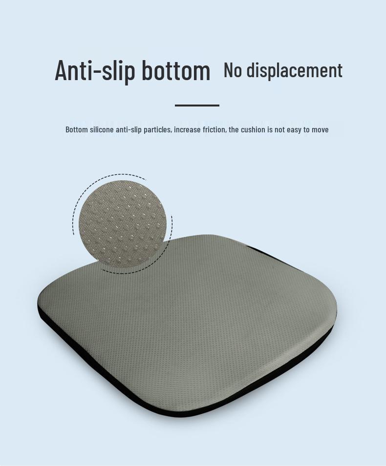 Cross-Border Memory Foam Car Seat Cushion - Matte, No Decoration, Bread Edge Design