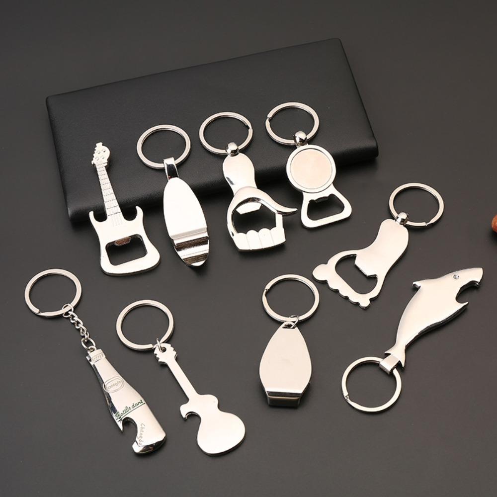 Reusable Openers Keychain Durable Corkscrews New Key Chains Bottle Opener