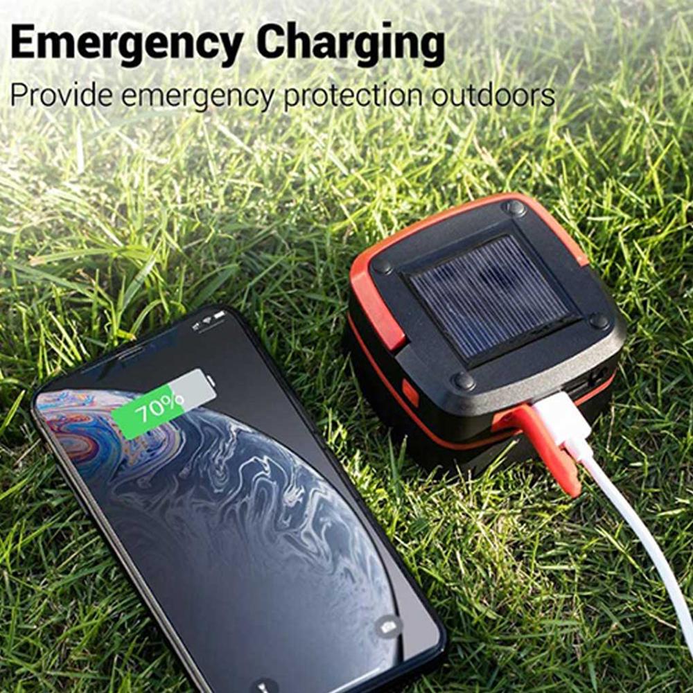 Светодиодный фонарик на солнечной батарее, мощный, для кемпинга, палаточный фонарь, ручной фонарь, лампа-фонарь