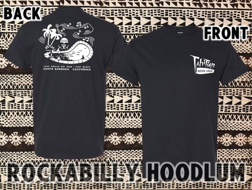 Retro Tiki Art Tee T Shirt Bar Mug Restaurant Motel Hotel Tahitian Motor Lodge