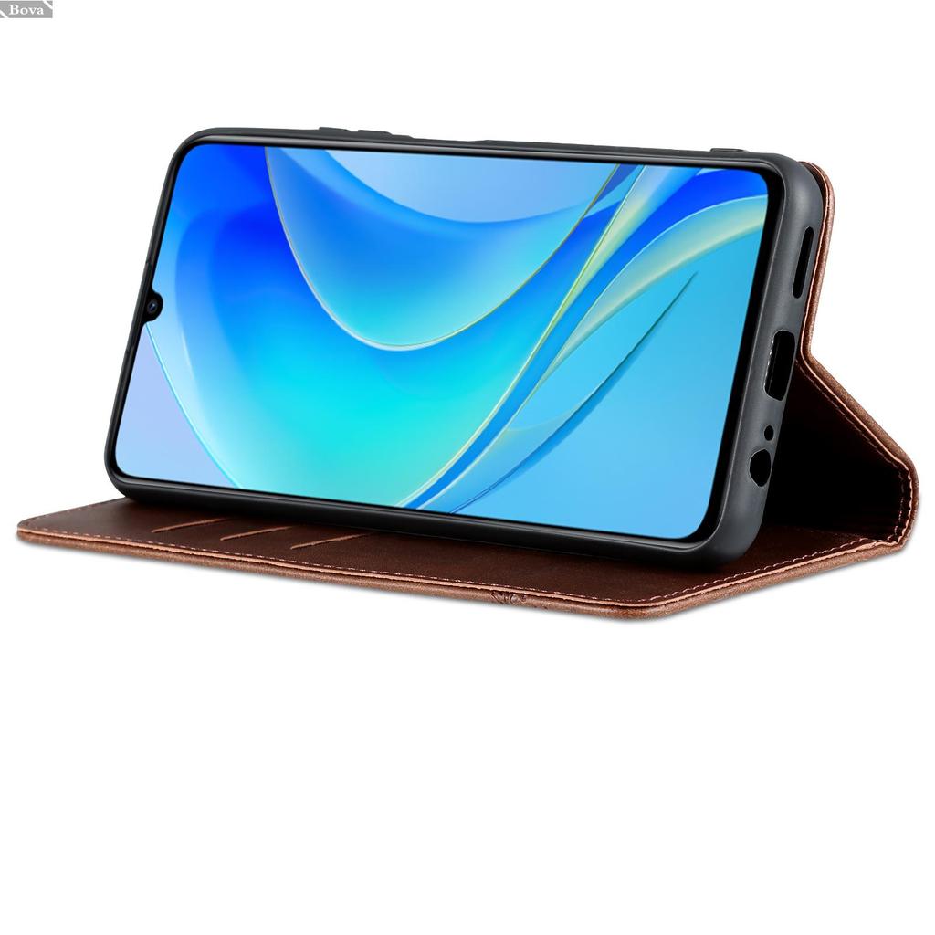 Роскошный магнитный адсорбционный кожаный чехол для Huawei Nova Y70 plus Y 70 флип-чехол защитный чехол Nova Y70 capa fundas