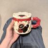 Кружка с кошкой и крышкой милая чашка керамическая питьевая чашка высокой ценности домашняя кофейная чашка для завтрака детский сувенир
