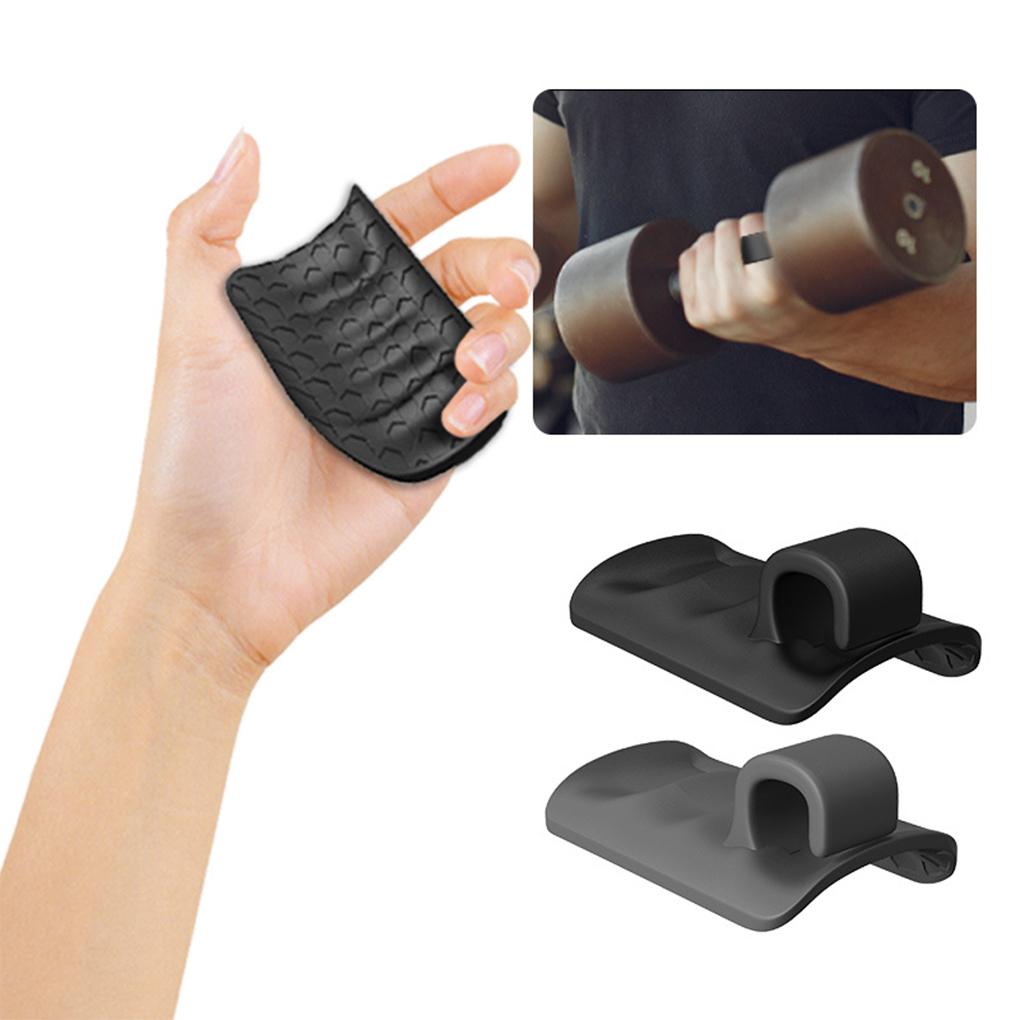 Anti-Slip Workout Grips Finger Trainer Ergonomic Rubber Hand Protector Gloves for Weight Lifting Pull-Ups Gym Training Exercise