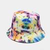 Bucket Hat Women Graffiti Fishing Fisherman Hat Summer Outdoor Hip Hop Cap Couples Gifts Sunshade Flat Top Double Sided