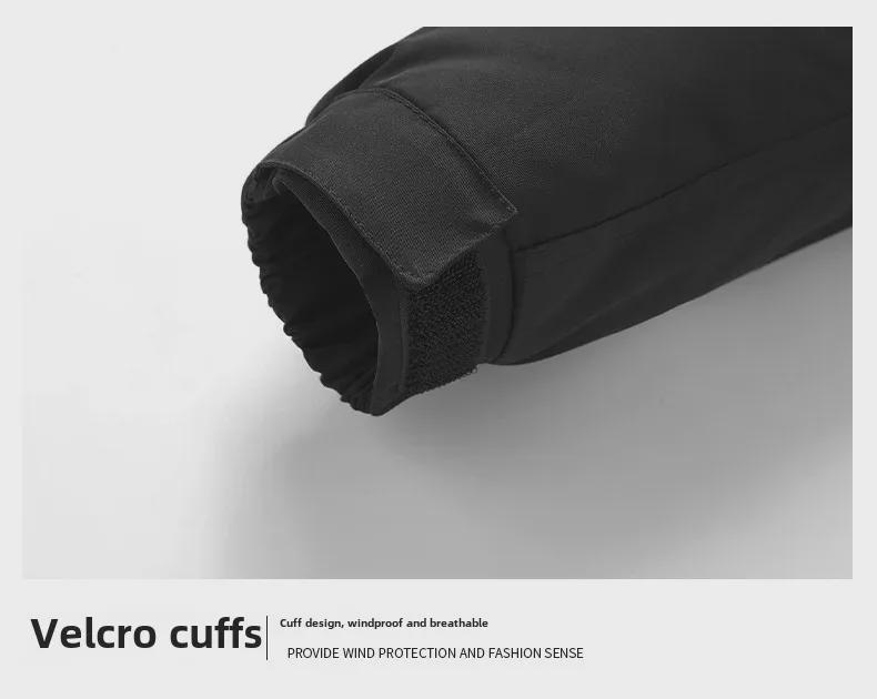 Мужская ретро однотонная зимняя рабочая куртка с воротником-стойкой