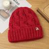 Autumn and Winter Hats for Women Big Head Circumference Solid Color Versatile Knitted Head Hat Ear Protection Warm Pullover Wool Hat