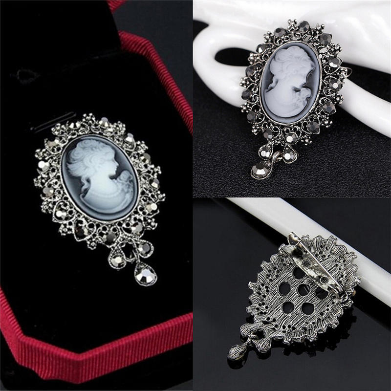Винтажная камея в викторианском стиле свадебная вечеринка женская подвеска брошь булавка