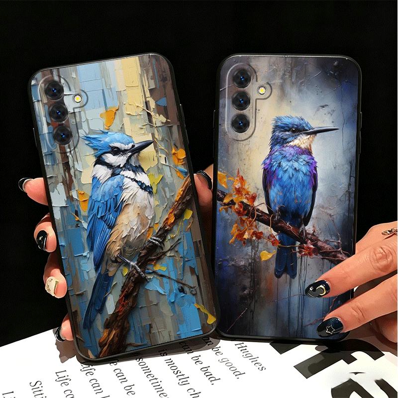 Bird Oil Painting Style Soft Phone Case for Samsung A17 A37 A57 A16 A26 A36 A56 A15 A25 A35 A55 A14 A24 A34 A54 A13 A23 A33 A53
