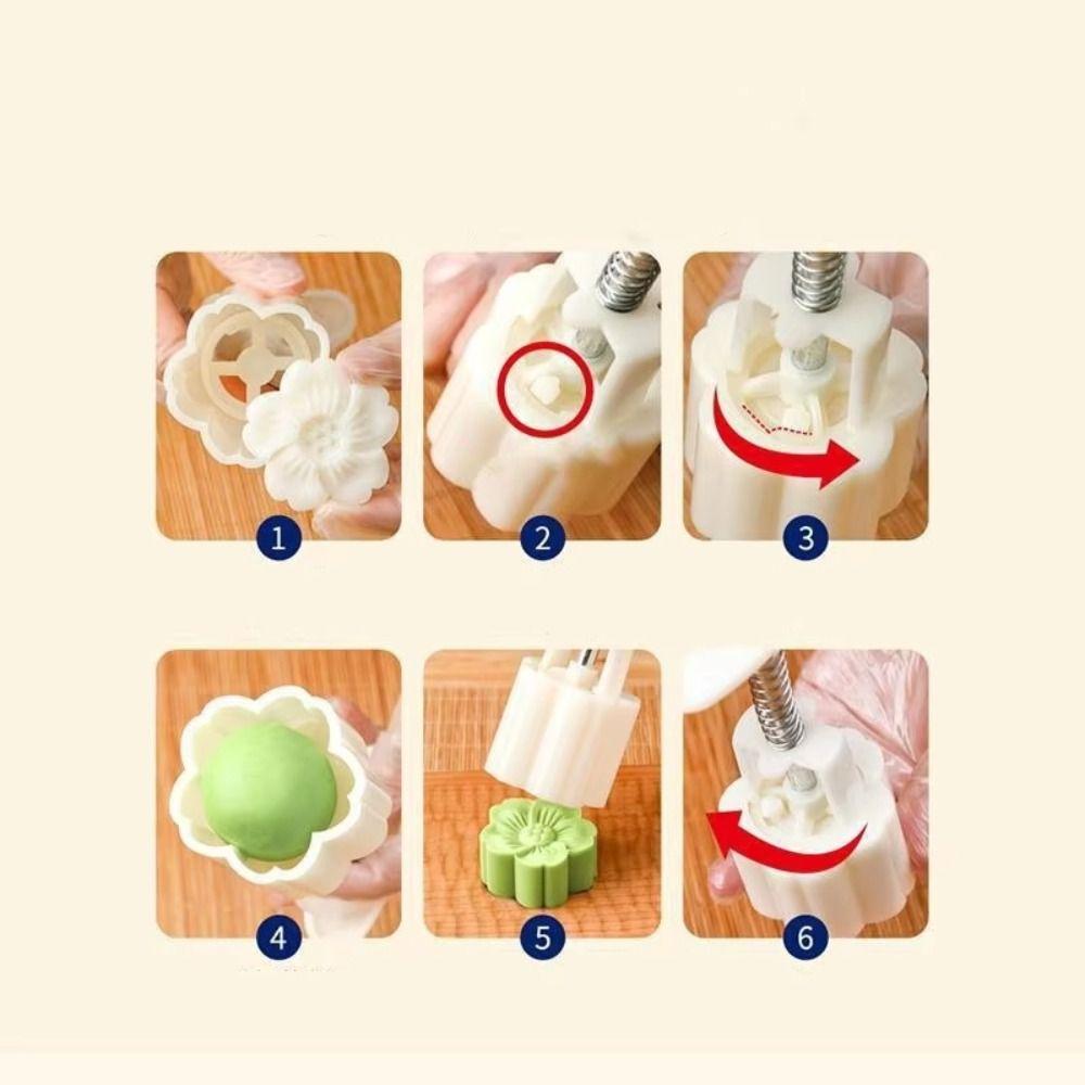 3D Pattern Pastry Baking Model Flower Shaped DIY Cake Mold Easy Clean Cookie Stamps Kitchen Baking