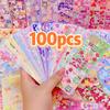 Kawaii Kids Stickers Adorable Stationary Aesthetic Diary Decorative Art Supplies Scrapbook Stickers Korean Paper Desk