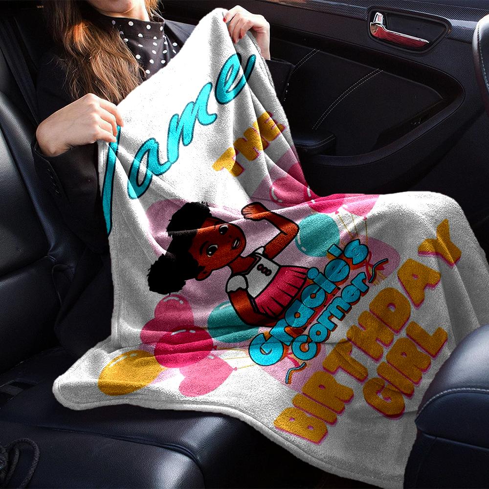 Customiz Name Personality Gracies Corner Blanket Soft &Warm Sofa Office Bed Travel Lunch Break Blanket, Gift Suitable All Seasons